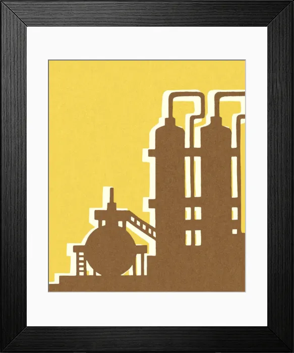 Framed Print : Petroleum Refinery Framed Print : Petroleum Refinery