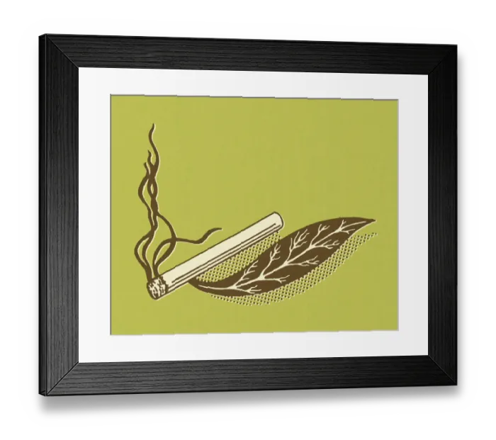 Framed Print : Lit Cigarette Framed Print : Lit Cigarette