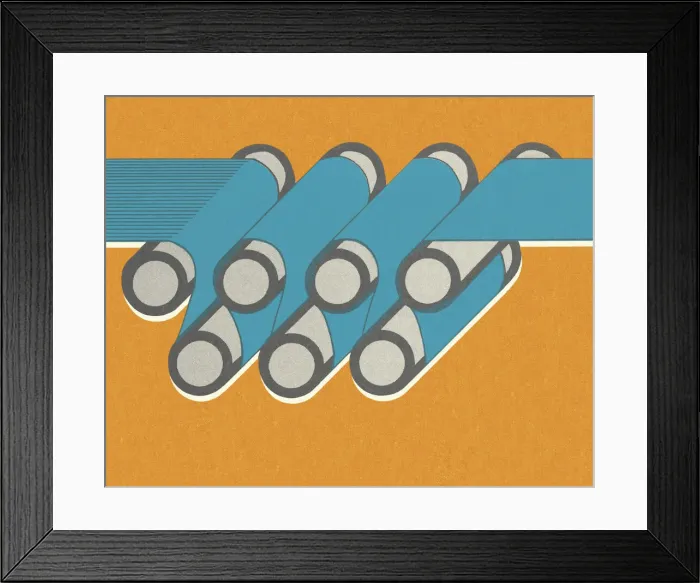 Framed Print : Paper Going Through Rollers Framed Print : Paper Going Through Rollers
