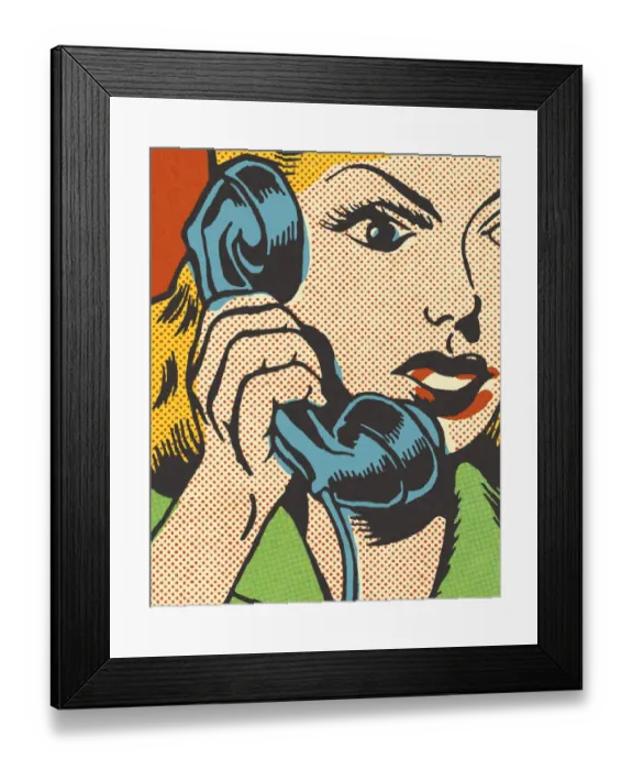 Framed Print : Woman on the Telephone Framed Print : Woman on the Telephone