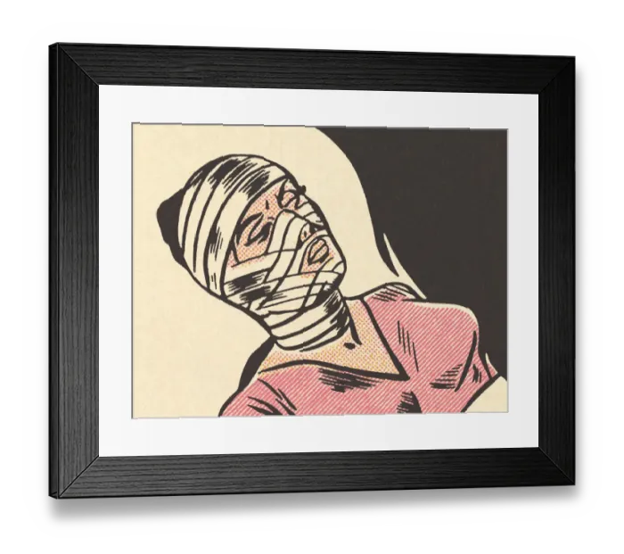 Framed Print : Bandaged Woman Framed Print : Bandaged Woman