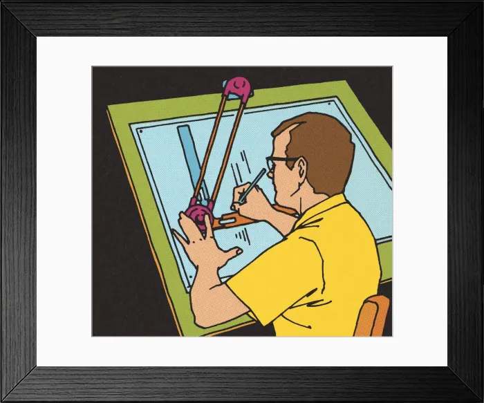 Framed Print : Draftsman Framed Print : Draftsman