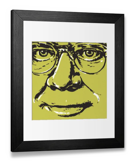 Framed Print : Closeup of a Face