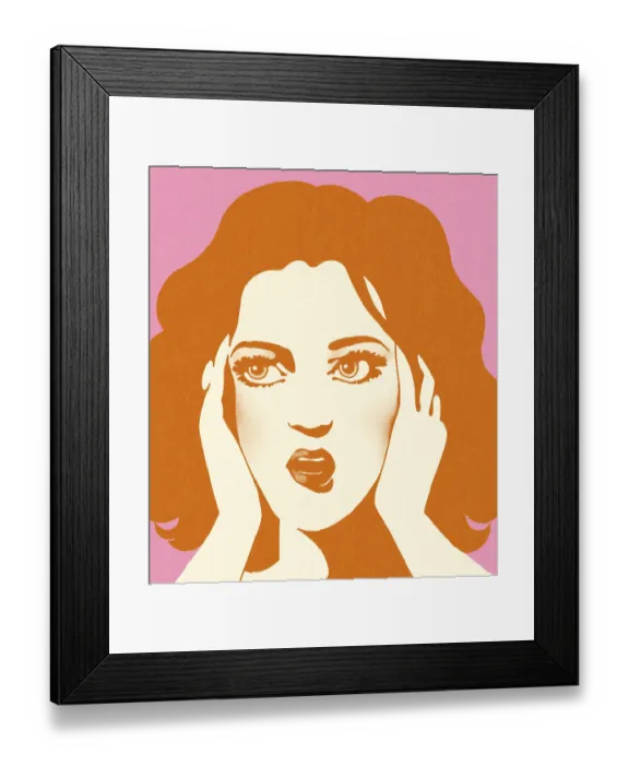 Framed Print : Woman in Disbelief Framed Print : Woman in Disbelief