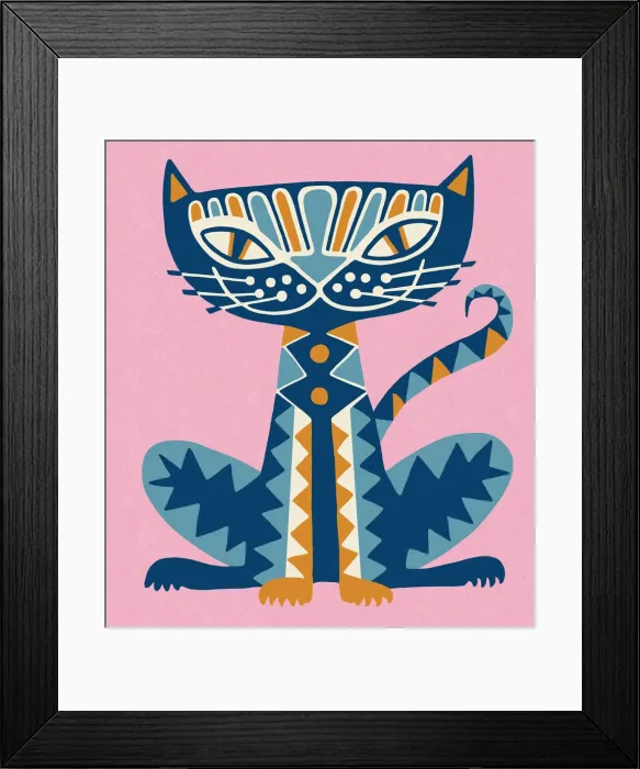 Framed Print : Decorated Cat Framed Print : Decorated Cat