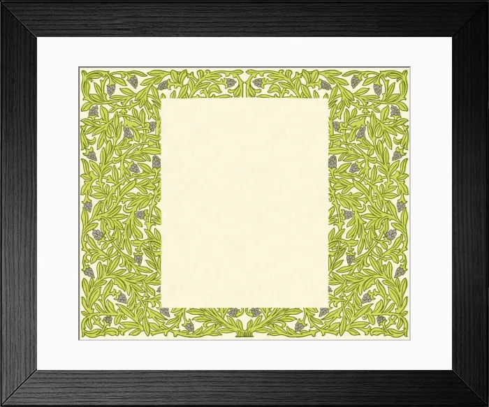 Framed Print : Leafy Border Framed Print : Leafy Border