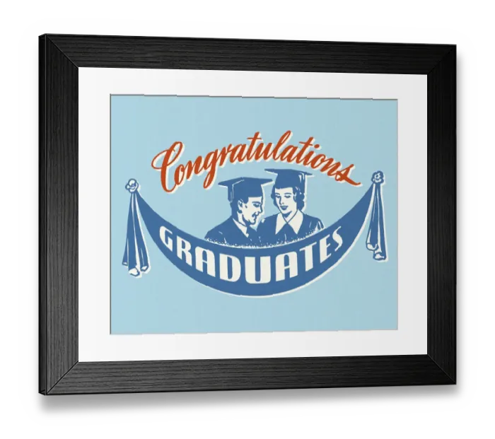 Framed Print : Congratulations Graduates Framed Print : Congratulations Graduates