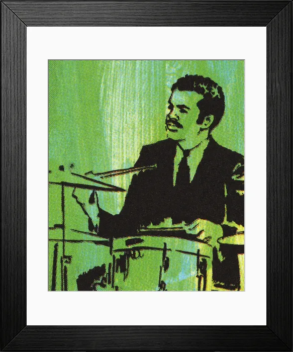 Framed Print : Man Playing a Drum Set Framed Print : Man Playing a Drum Set
