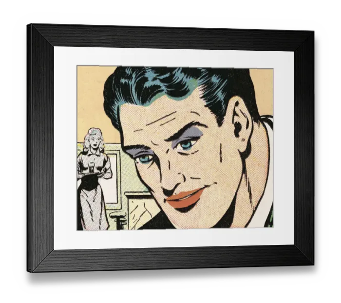 Framed Print : Face of a Man Looking Down Framed Print : Face of a Man Looking Down