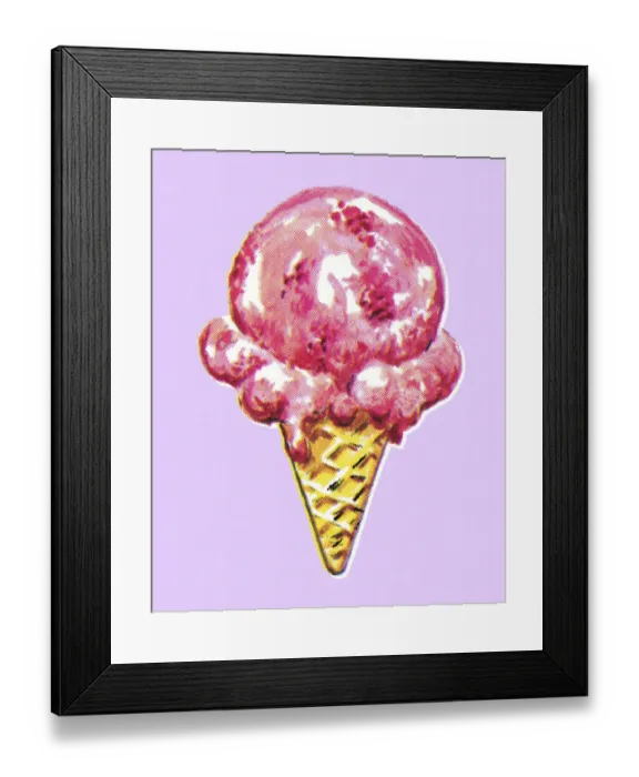 Framed Print : Ice Cream Cone Framed Print : Ice Cream Cone