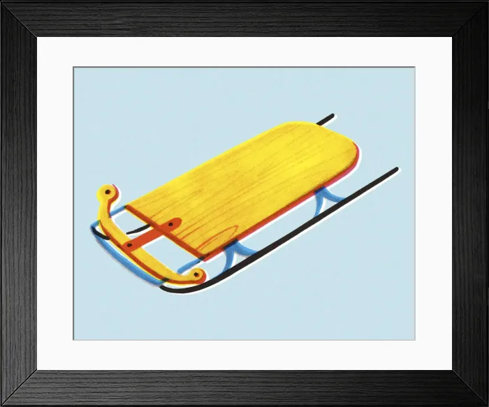 Framed Print : Sled