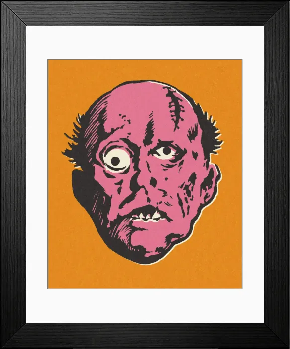 Framed Print : Monster Face Framed Print : Monster Face