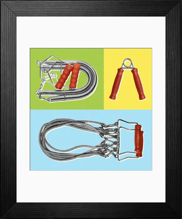 Framed Print : Exercise Equipment Framed Print : Exercise Equipment