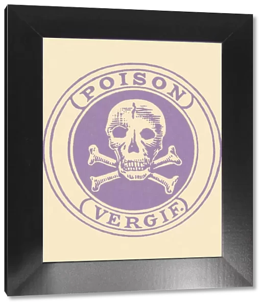 Skull and Crossbones Poison Label