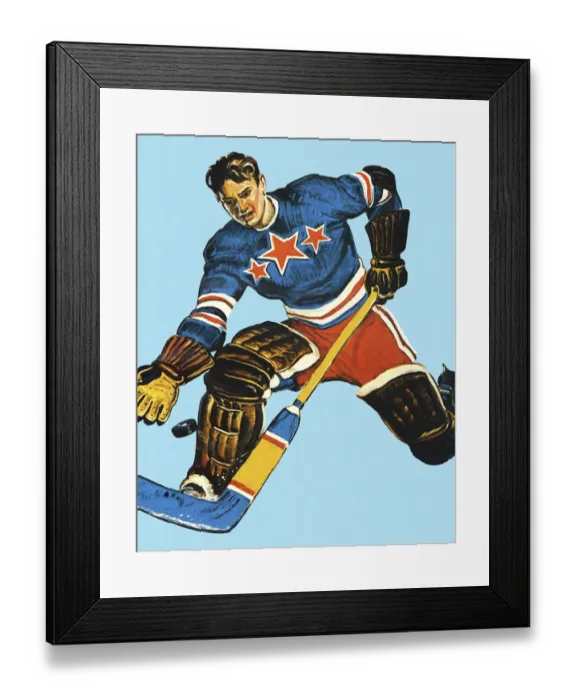 Framed Print : Hockey Player Framed Print : Hockey Player