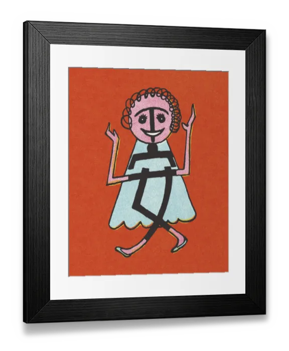 Framed Print : Abstract Lady