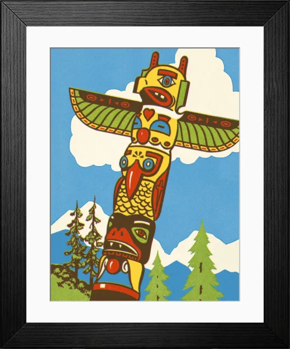 Framed Print : Totem Pole Framed Print : Totem Pole
