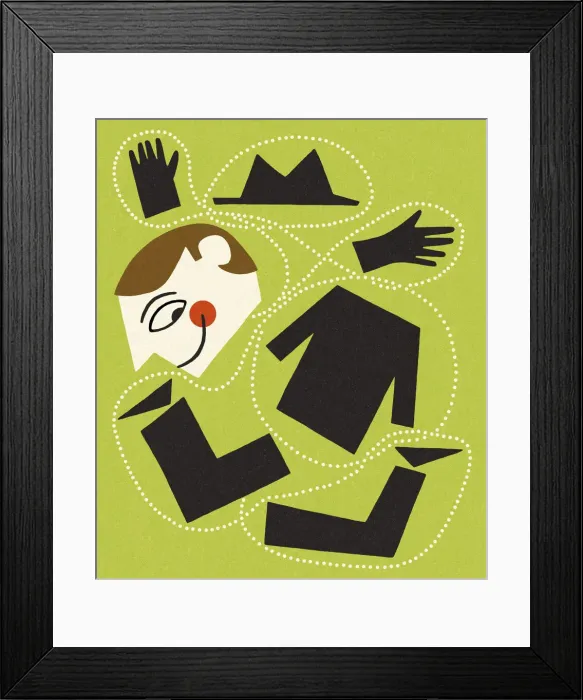 Framed Print : Businessman in Pieces