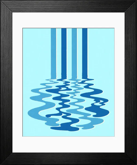 Framed Print : Straight Lines and Ripples Framed Print : Straight Lines and Ripples