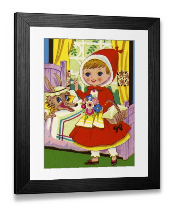 Framed Print : Little Red Riding Hood Framed Print : Little Red Riding Hood