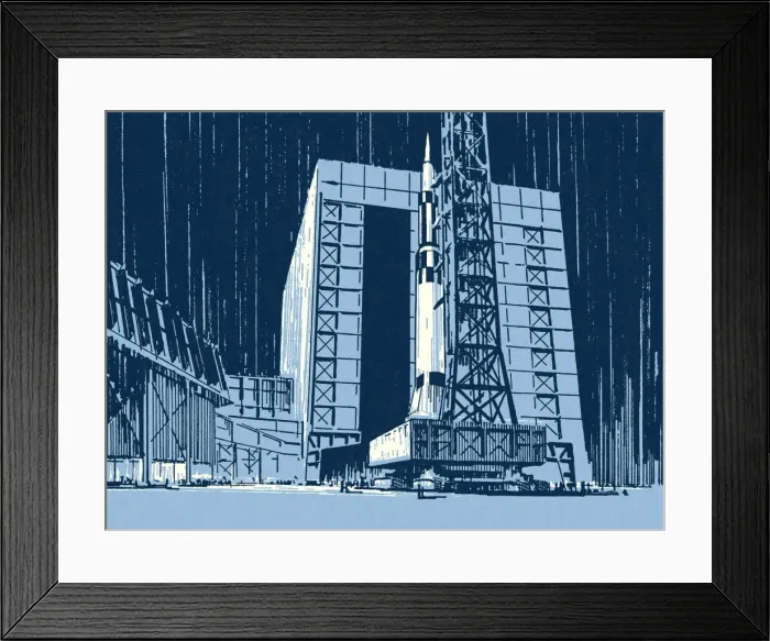 Framed Print : Rocket Launch Pad