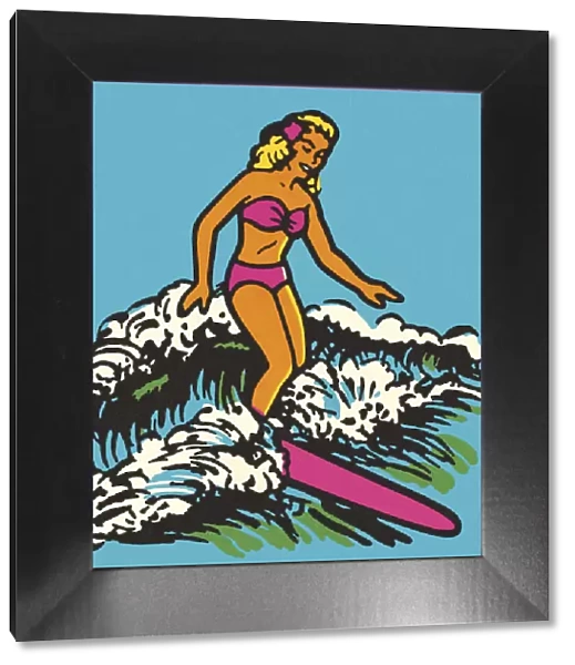 Woman Surfing