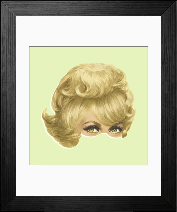Framed Print : Blond Wig Framed Print : Blond Wig
