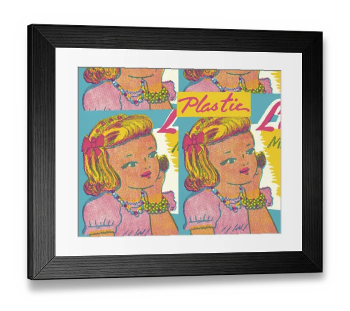 Framed Print : Repeat Pattern of a Young Girl Framed Print : Repeat Pattern of a Young Girl