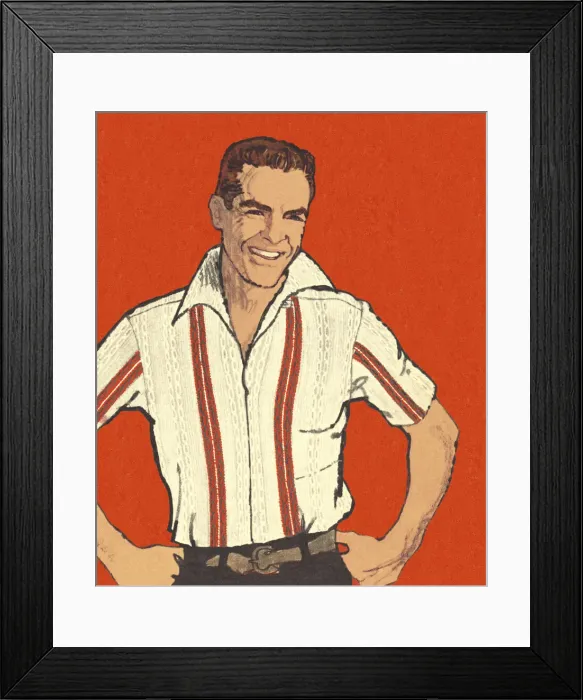 Framed Print : Portrait of a Handsome Man Framed Print : Portrait of a Handsome Man