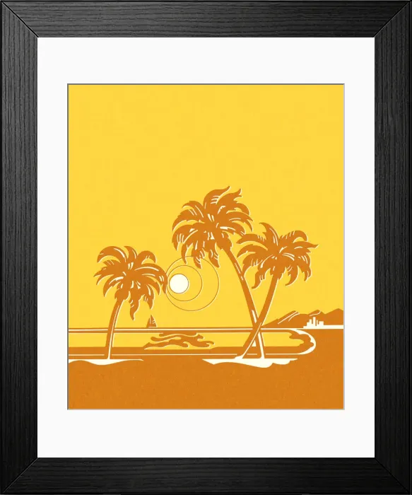 Framed Print : Sunny Tropical Scene Framed Print : Sunny Tropical Scene