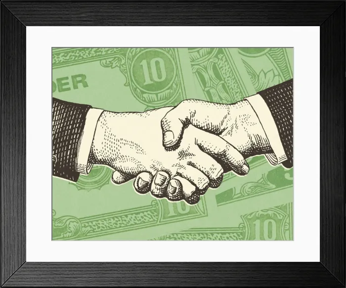Framed Print : Handshake Framed Print : Handshake