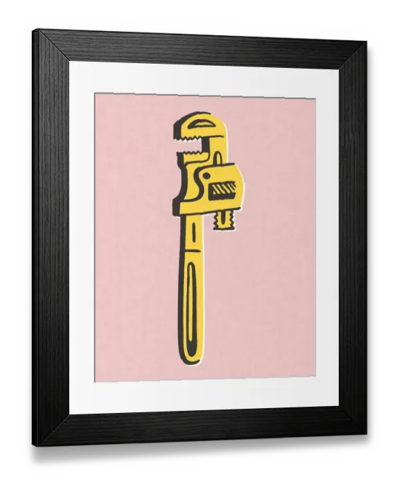 Framed Print : Pipe Wrench Framed Print : Pipe Wrench