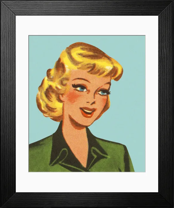 Framed Print : Portrait of a Blond Woman Framed Print : Portrait of a Blond Woman