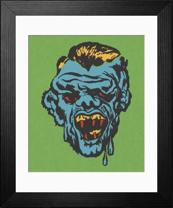 Framed Print : Monster Face Framed Print : Monster Face