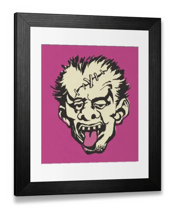 Framed Print : Monster Face Framed Print : Monster Face