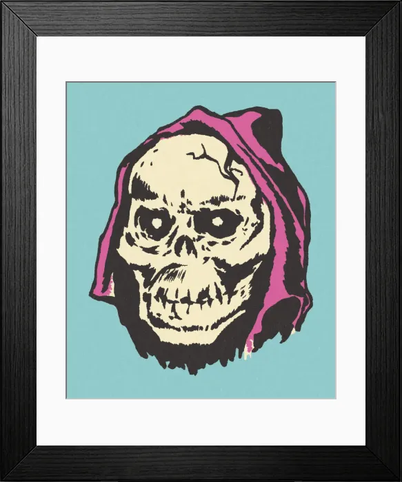 Framed Print : Monster Face