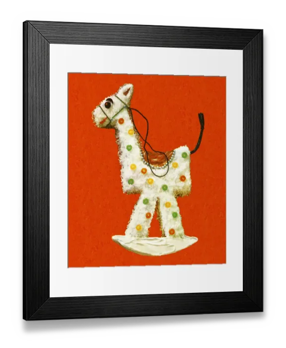Framed Print : Rocking Horse Decorated Cake Framed Print : Rocking Horse Decorated Cake