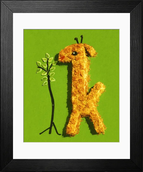 Framed Print : Giraffe Decorated Cake Framed Print : Giraffe Decorated Cake