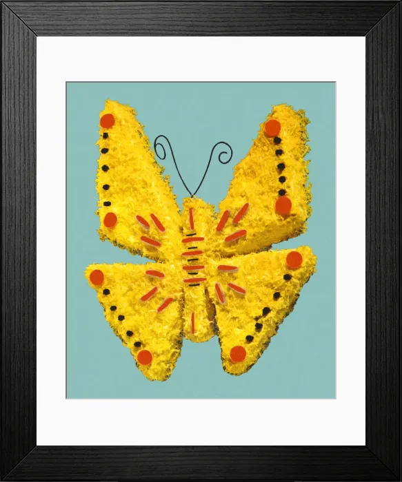 Framed Print : Butterfly Decorated Cake Framed Print : Butterfly Decorated Cake