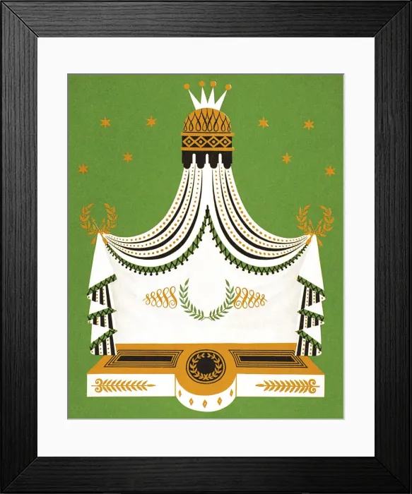 Framed Print : Fancy Curtain
