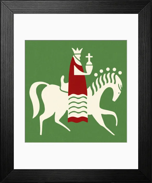 Framed Print : King Riding a Horse Framed Print : King Riding a Horse