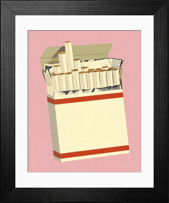Framed Print : Pack of Cigarettes Framed Print : Pack of Cigarettes