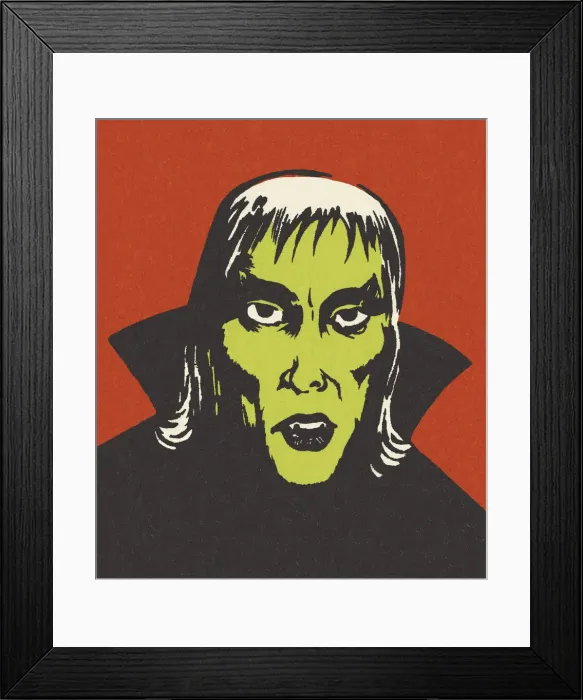 Framed Print : Monster Face Framed Print : Monster Face