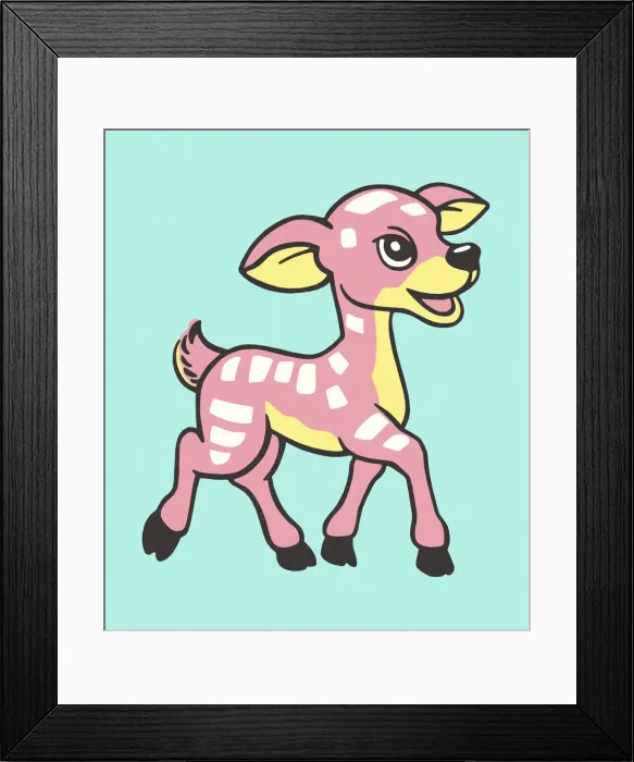 Framed Print : Fawn
