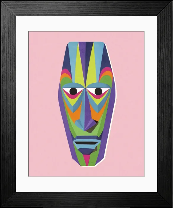 Framed Print : Ethnic Native Mask Framed Print : Ethnic Native Mask