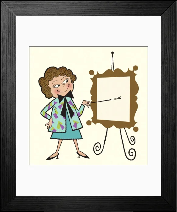 Framed Print : Artist Painting at an Easel Framed Print : Artist Painting at an Easel