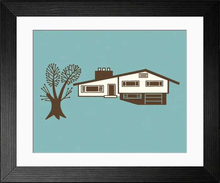 Framed Print : Residential House