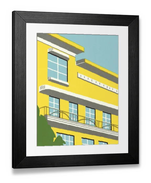 Framed Print : Closeup of a Building FacAcade Framed Print : Closeup of a Building FacAcade
