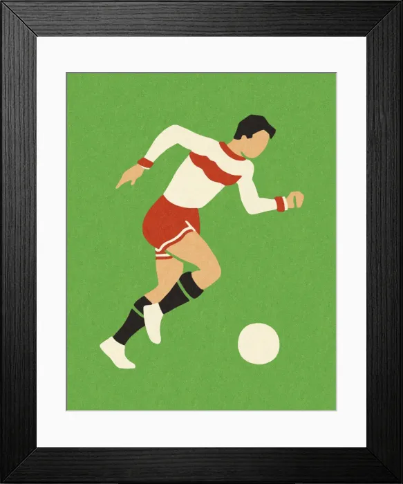 Framed Print : Soccer Player