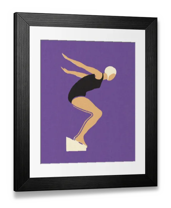 Framed Print : Swimmer Framed Print : Swimmer